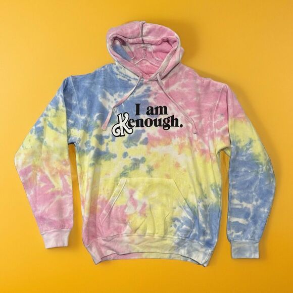 I Am Kenough Barbie Movie Hoodie Tie Dye Sz Large Unbranded Sweatshirt NEW NWT - Picture 1 of 16